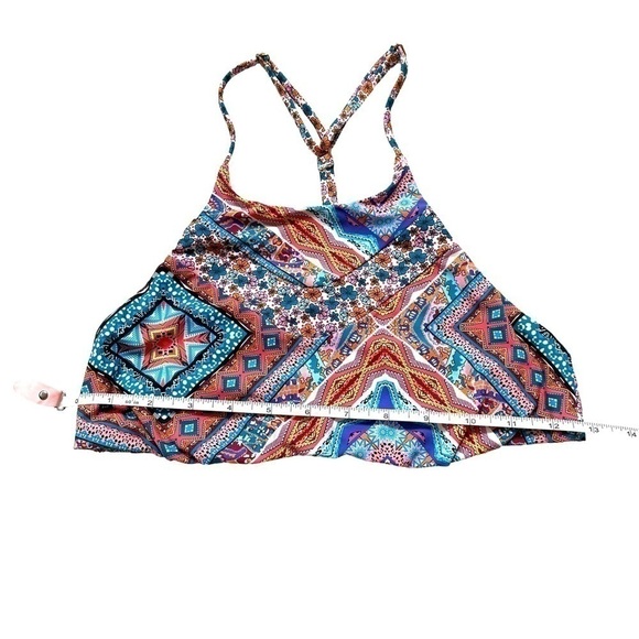 Red Carter High Neck Laurel Cannon Blossom Bikini Top Size S - Picture 6 of 10